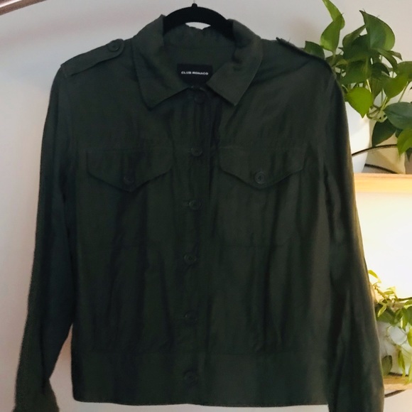 Club Monaco Lightweight Forest Green Jacket - Picture 3 of 5